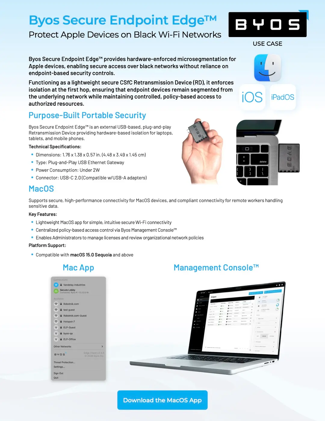 Byos Use Case Secure Apple Mobile Devices