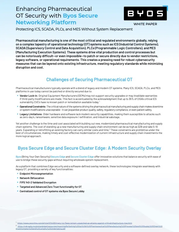 Byos Whitepaper - Pharmaceutical thumbnail