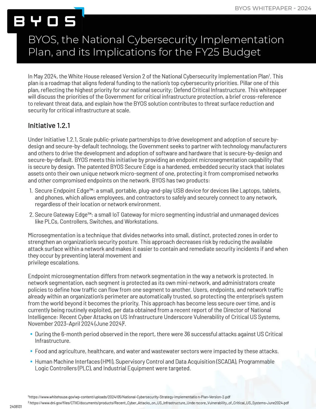Byos Whitepaper - National Cybersecurity Plan thumbnail