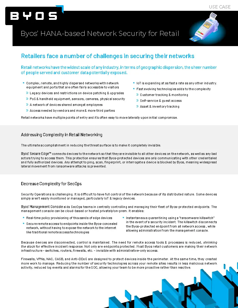 Use Case - HANA-based Network Security for Retail thumbnail